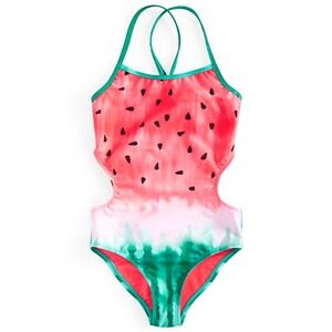Breaking Waves Big Girls One-Piece Watermelon‎ Swimsuit - Size 16